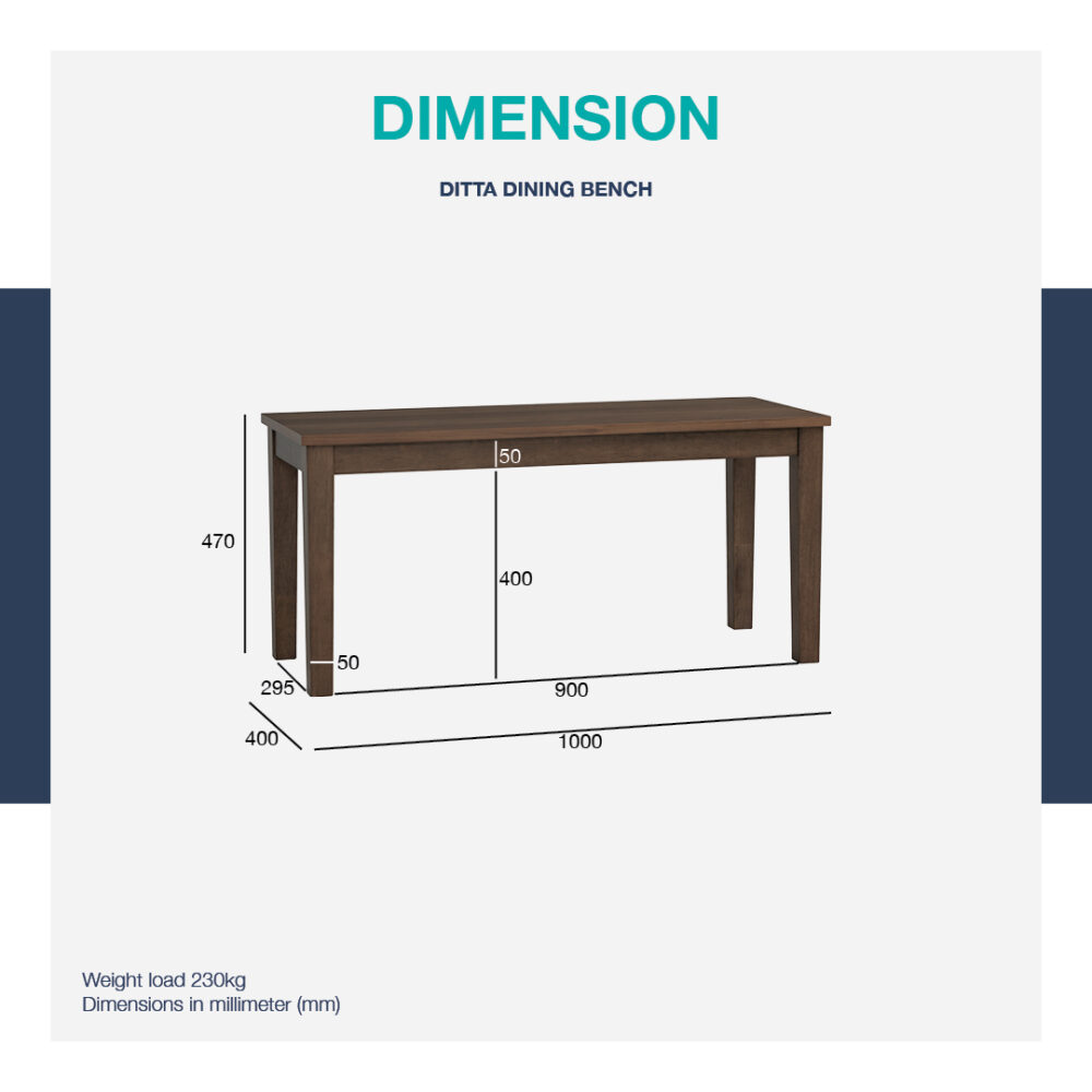 Ditta Bench 1.0m