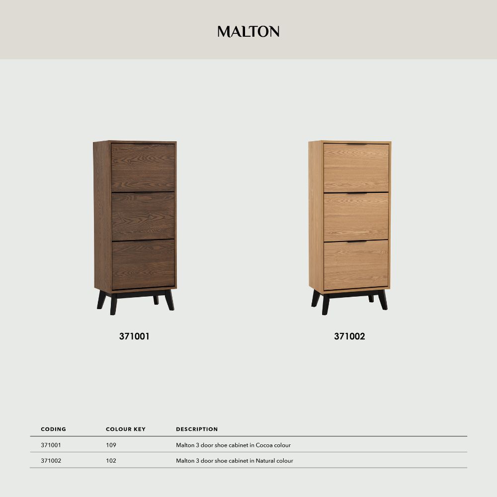 Malton 3 Door Shoe Cabinet