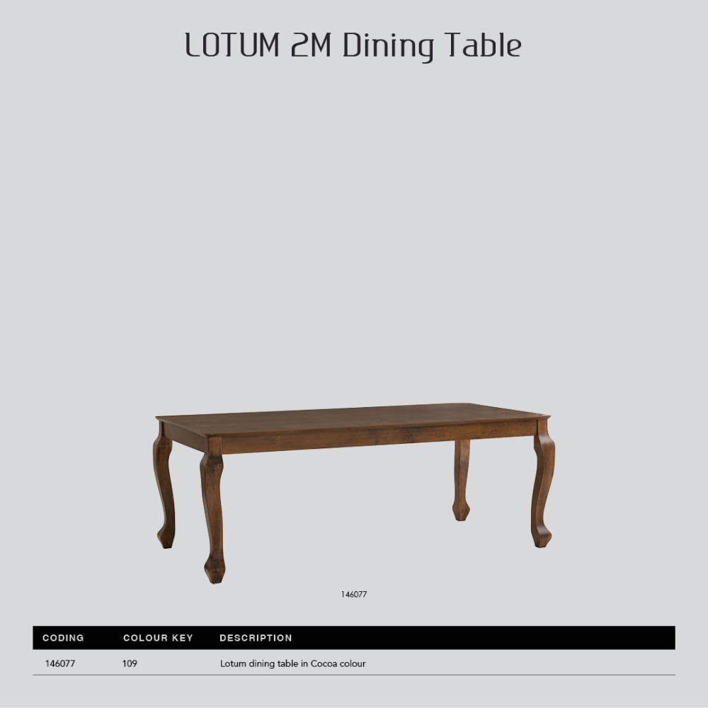 Lotum Dining Table 2.0m