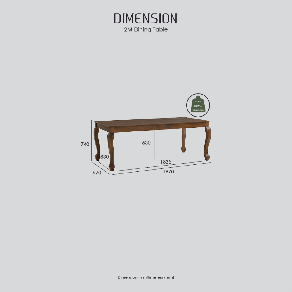 Lotum Dining Table 2.0m