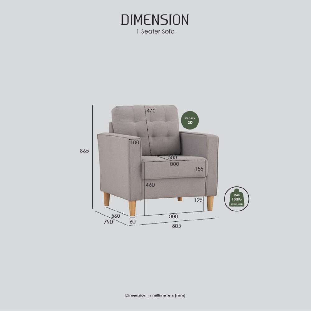 Slavia Sofa 1-Seater