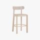Wooden seat in White Color