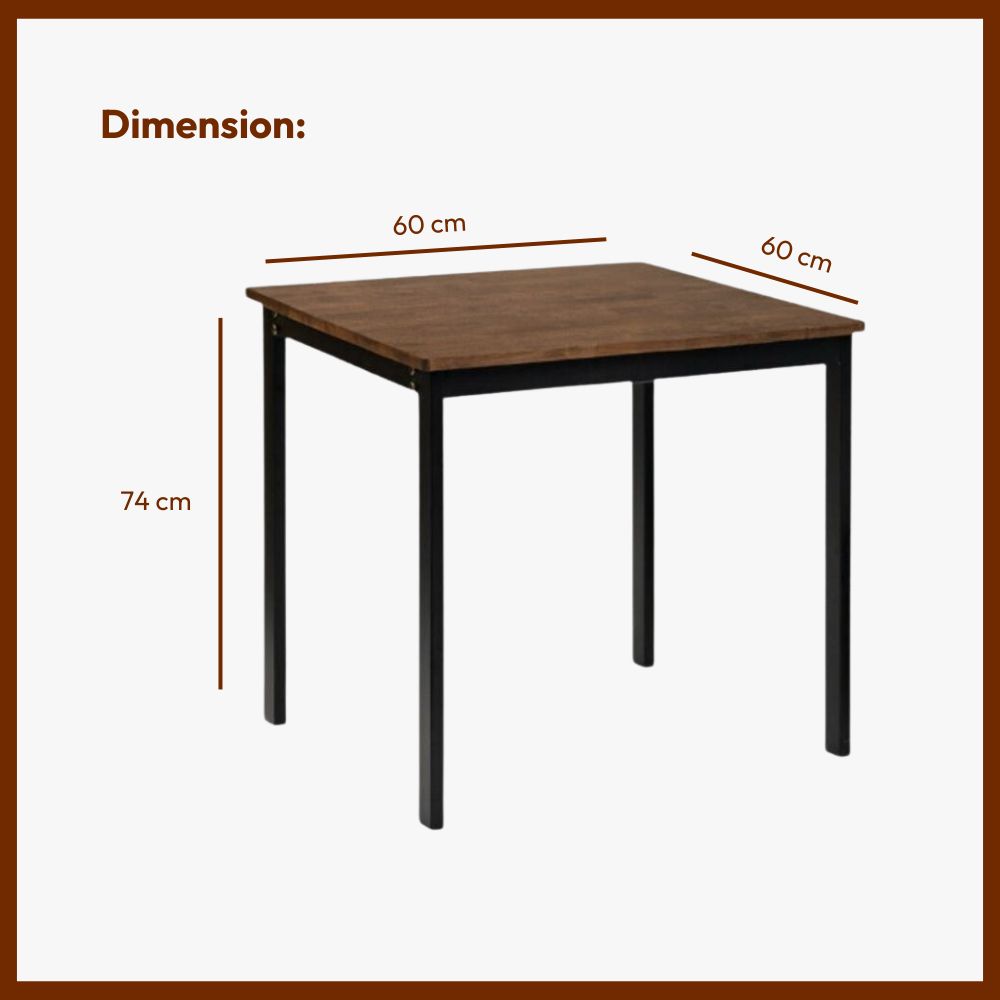 Bistro Square Table 0.6m