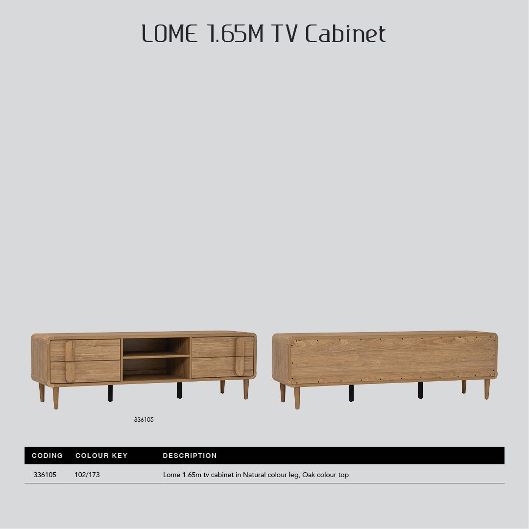 Lome TV Cabinet 1.65m