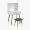Baylla Dressing Table with Mirror and Stool