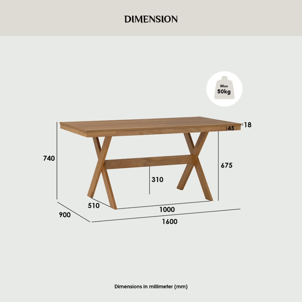Barion Dining Table 1.6m