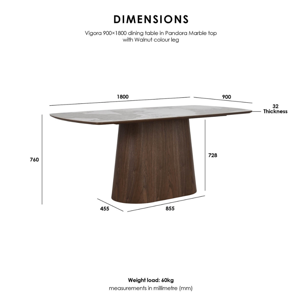 Vigora Dining Table 1.8m