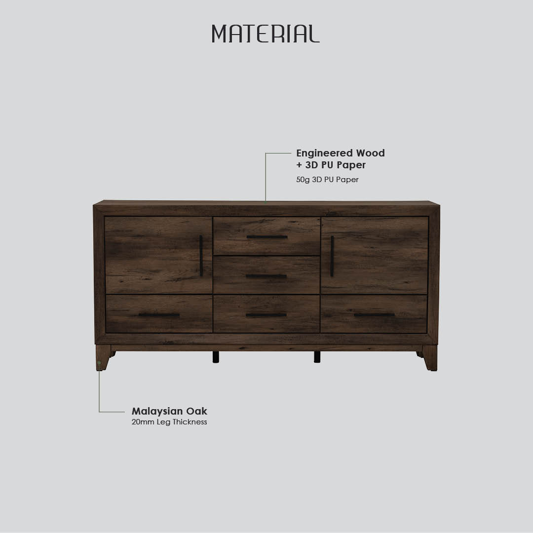 Bravon Sideboard 1.6m Bravon Sideboard 1.6m