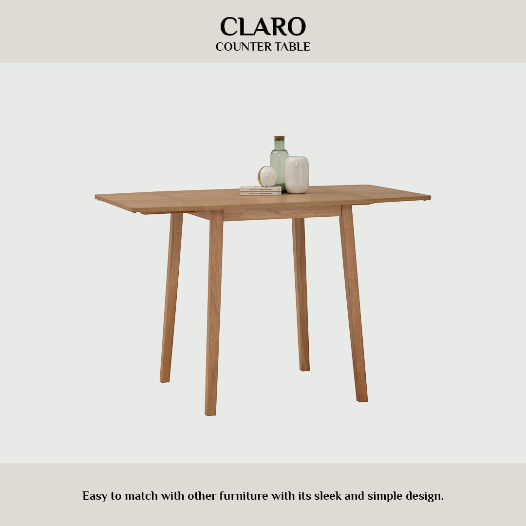 Claro Drop Leaf Counter Table 1.4m Claro Drop Leaf Counter Table 1.4m