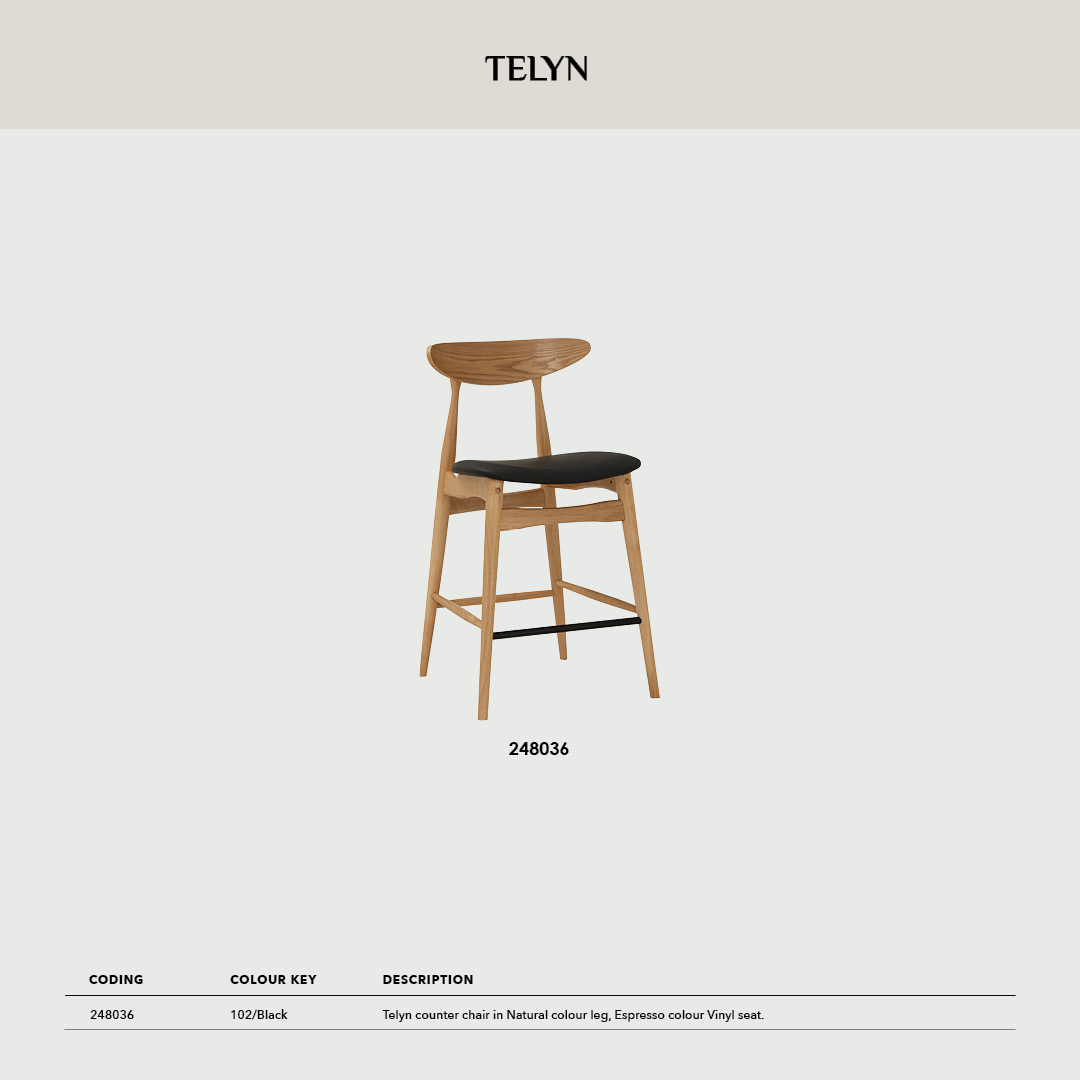 Telyn Counter Chair (Set of 2)
