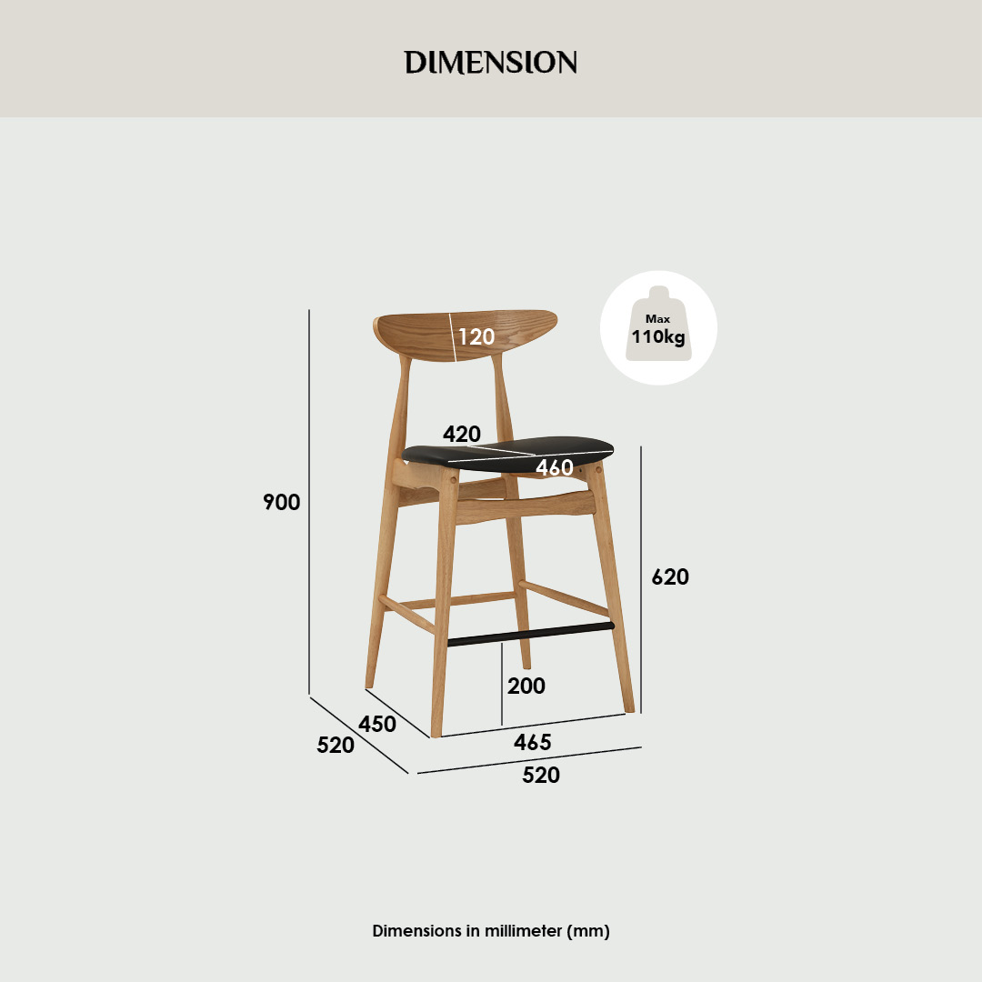 Telyn Counter Chair (Set of 2)