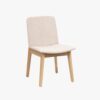 Icon III Dining Chair (Set of 2) - Fabric in Beige Colour
