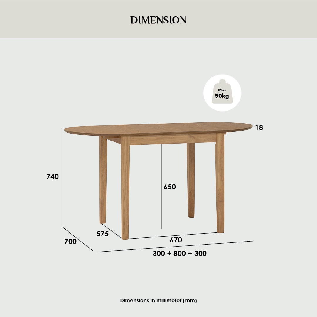 Doric Drop Leaf Dining Table 1.4m Doric Drop Leaf Dining Table 1.4m