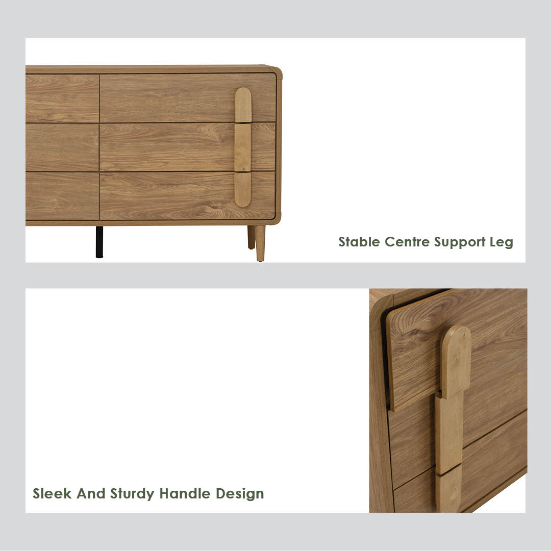 Lome 6-Drawer Dresser