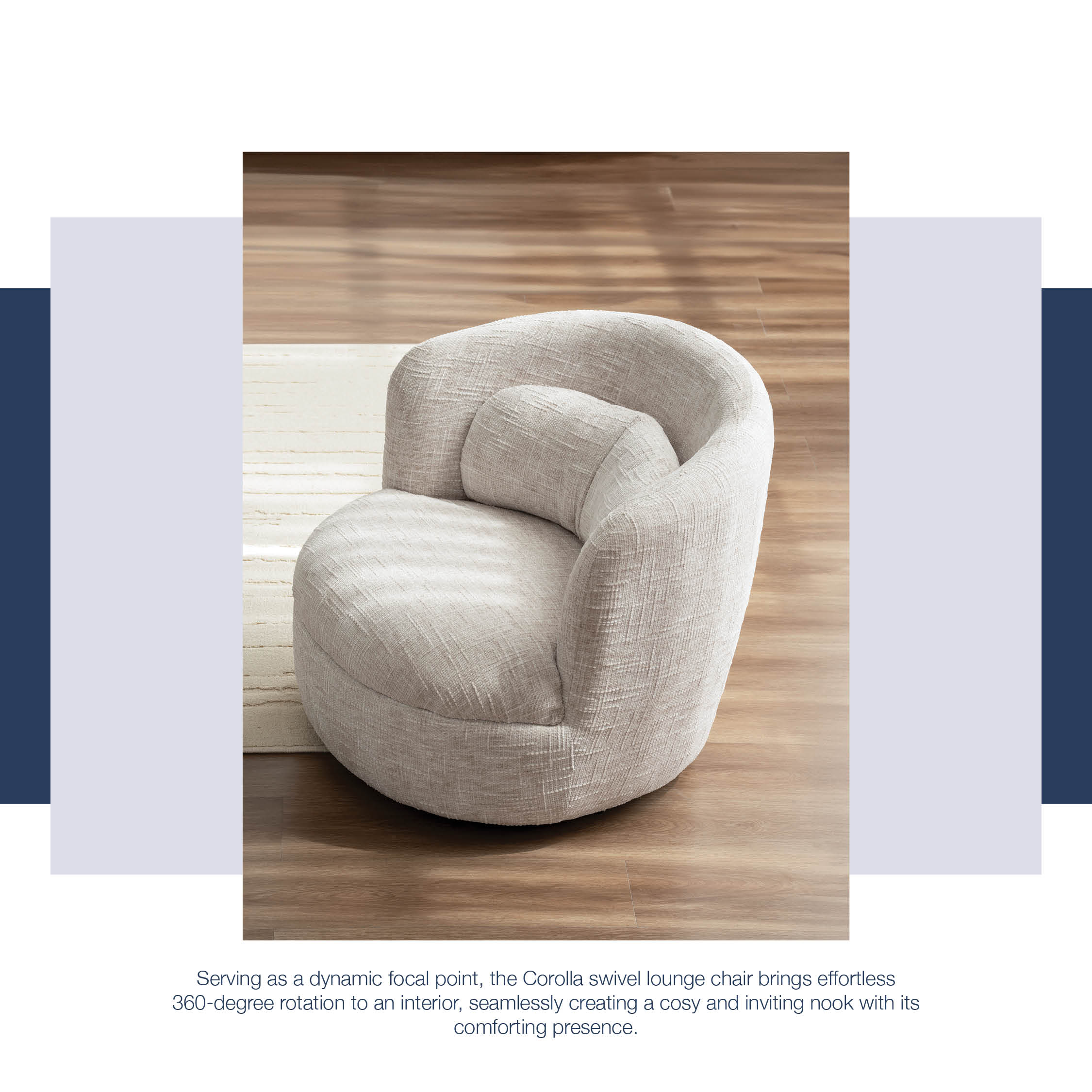 Corolla Swivel Lounge Chair Corolla Swivel Lounge Chair
