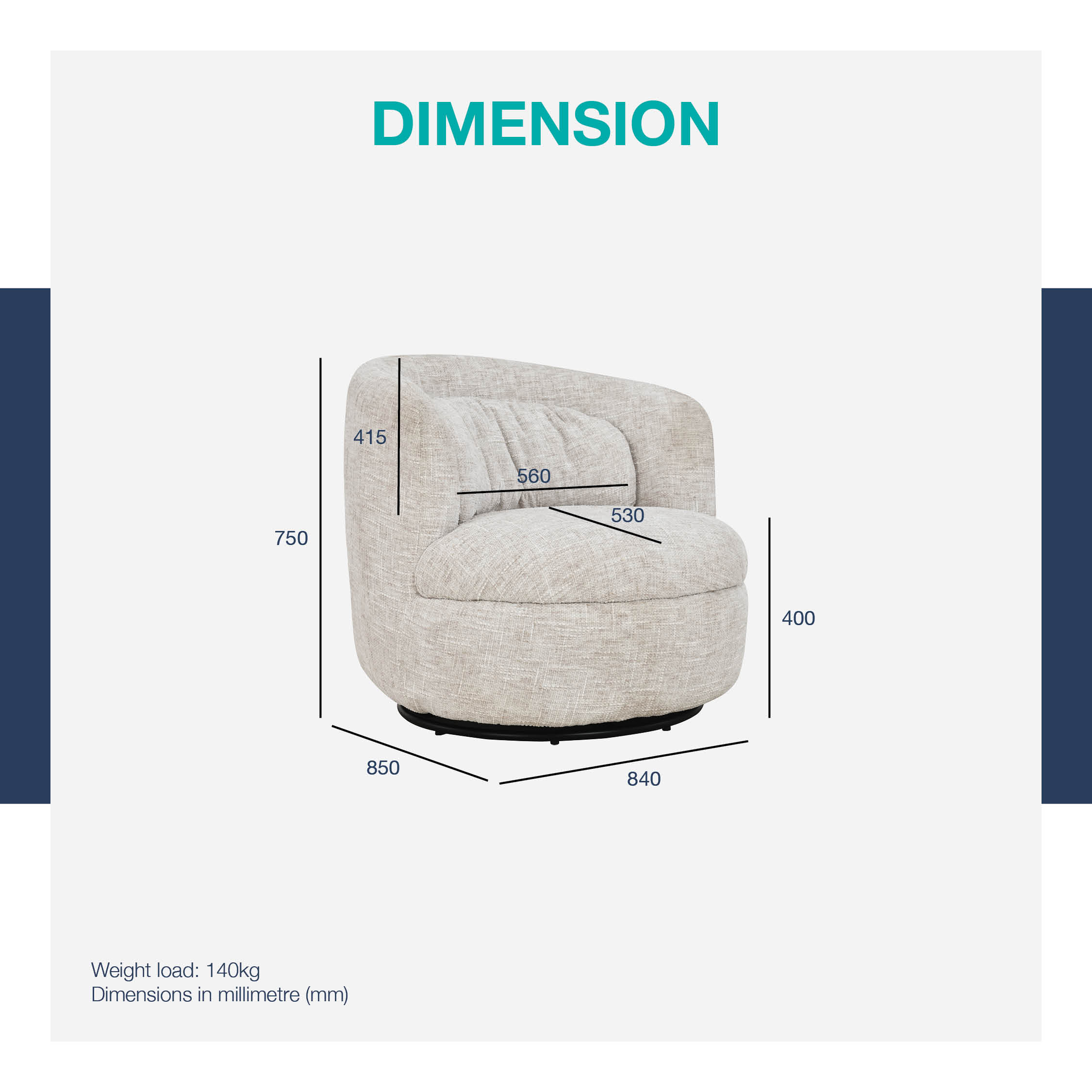 Corolla Swivel Lounge Chair Corolla Swivel Lounge Chair