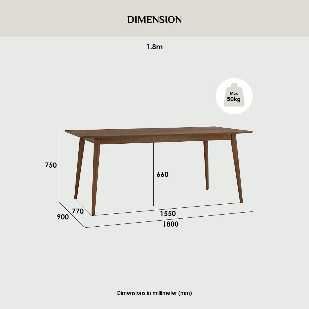 Dover Dining Table 2m Dover Dining Table 2m