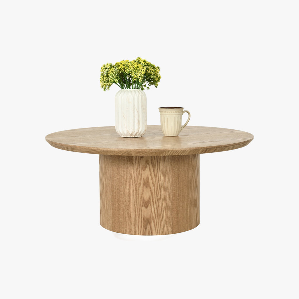 Emery II Round Coffee Table 0.8m - Natural