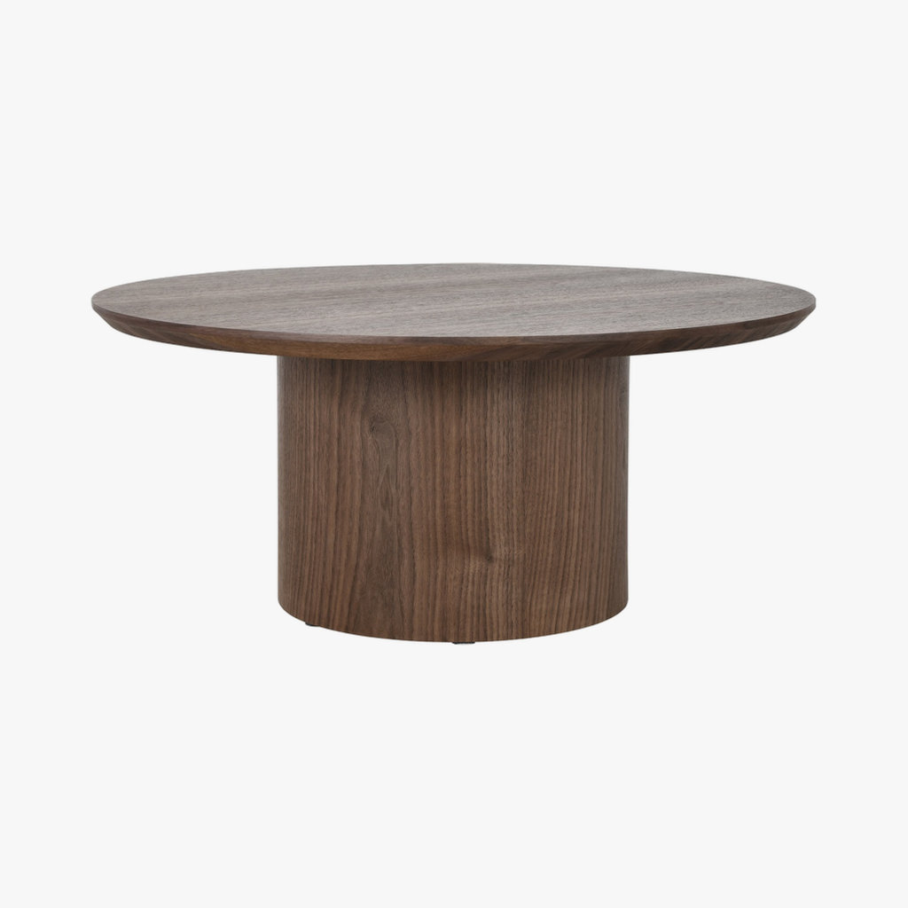 Emery II Round Coffee Table 0.8m - Walnut
