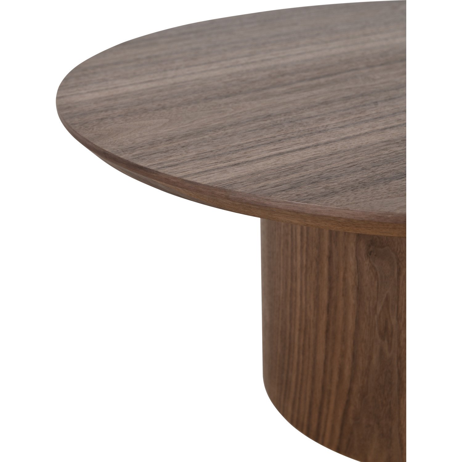 Emery II Round Coffee Table 0.8m - Walnut