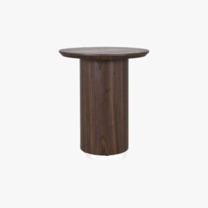 Emery II Round Side Table 0.45m - Walnut