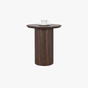 Emery II Round Side Table 0.45m - Walnut