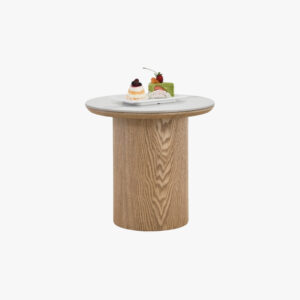 Emery II Round Side Table 0.4m - Natural