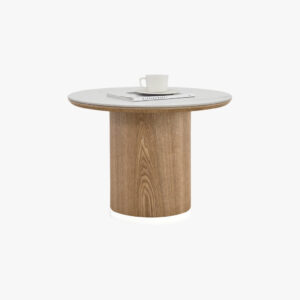 Emery II Round Side Table 0.6m - Natural