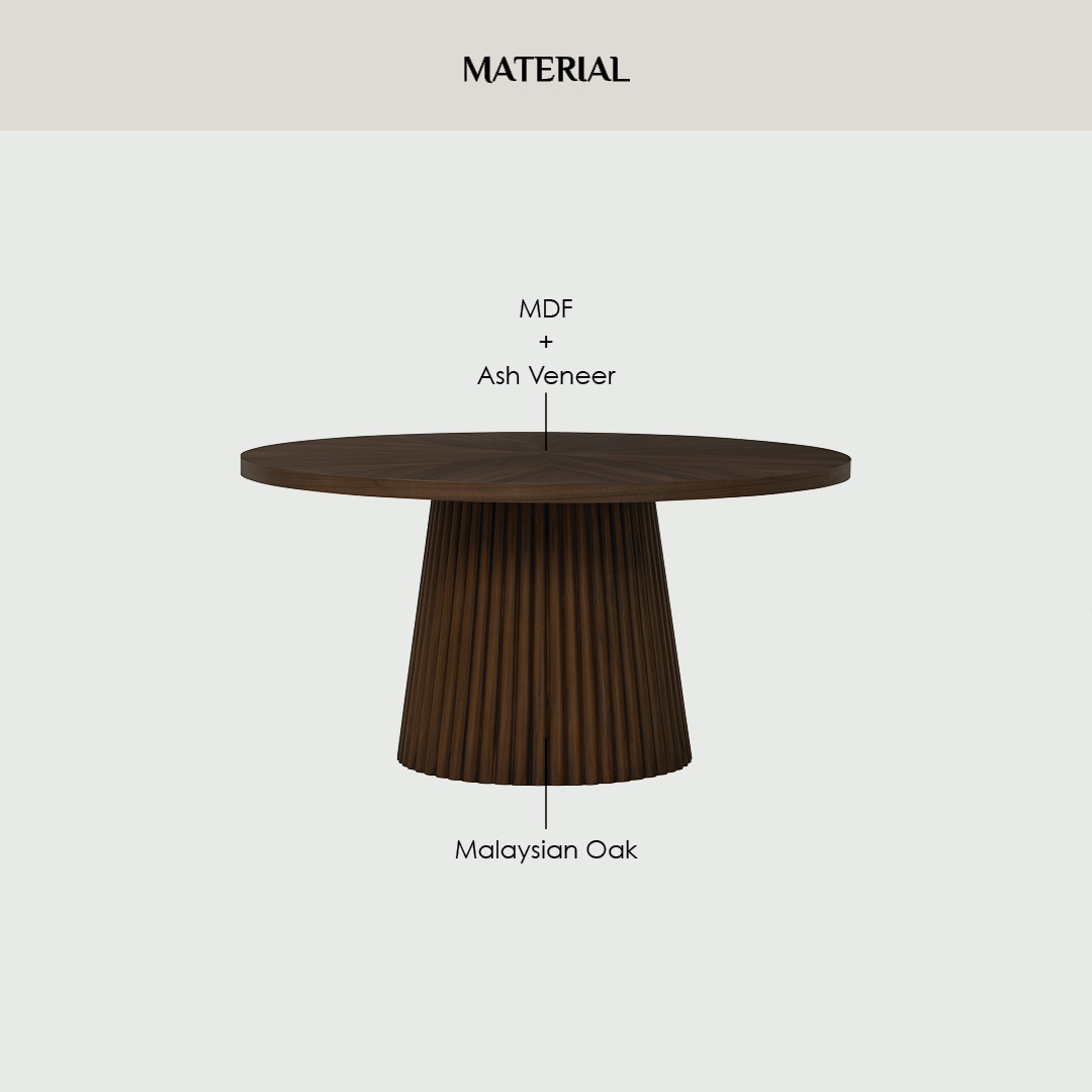 Jiku Round Dining Table 1.5m Jiku Round Dining Table 1.5m