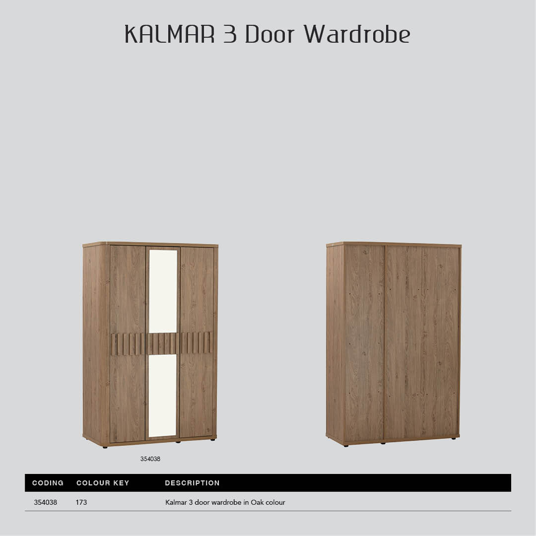 Kalmar 3 Door Wardrobe Kalmar 3 Door Wardrobe