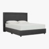 Lilah Bed Frame - Fabric In Dark Grey Colour