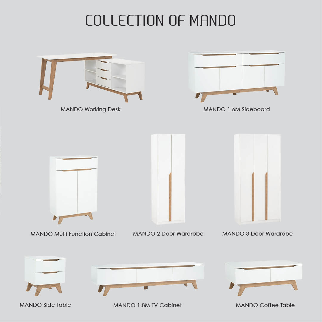 Mando 3 Door Wardrobe 1.2m Mando 3 Door Wardrobe 1.2m