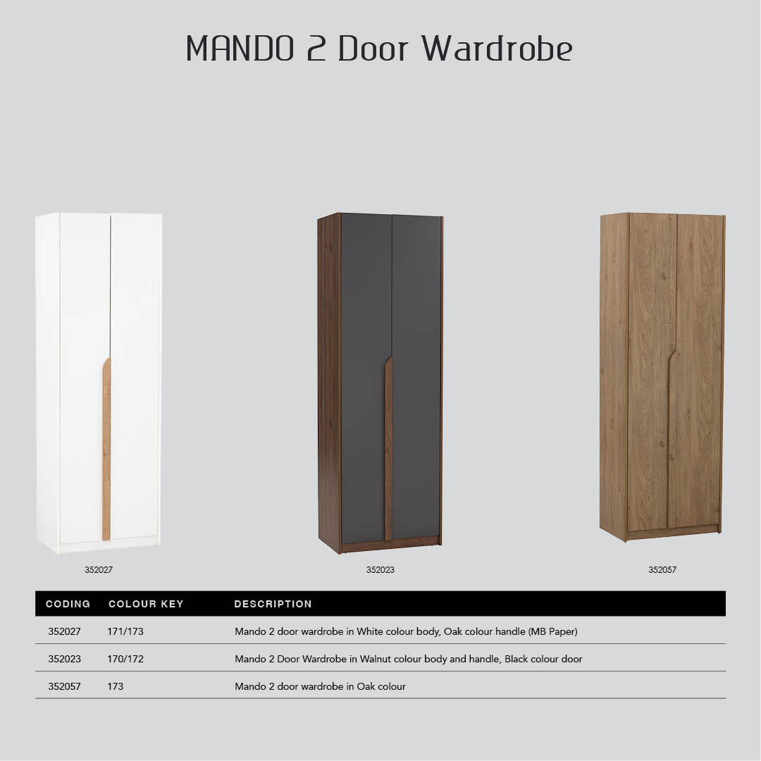 Mando 3 Door Wardrobe 1.2m Mando 3 Door Wardrobe 1.2m