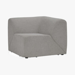 Mazel Corner Unit Sofa - Fabric In Grey Colour