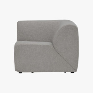 Mazel Corner Unit Sofa - Fabric In Grey Colour