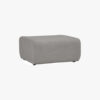Mazel Ottoman - Fabric In Grey Colour
