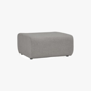 Mazel Ottoman - Fabric In Grey Colour