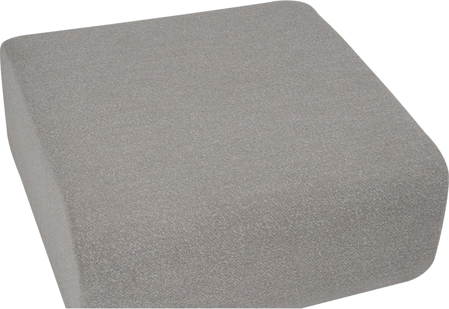 Mazel Ottoman - Fabric In Grey Colour