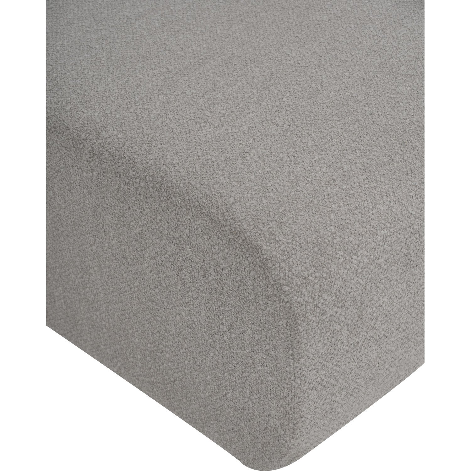 Mazel Ottoman - Fabric In Grey Colour