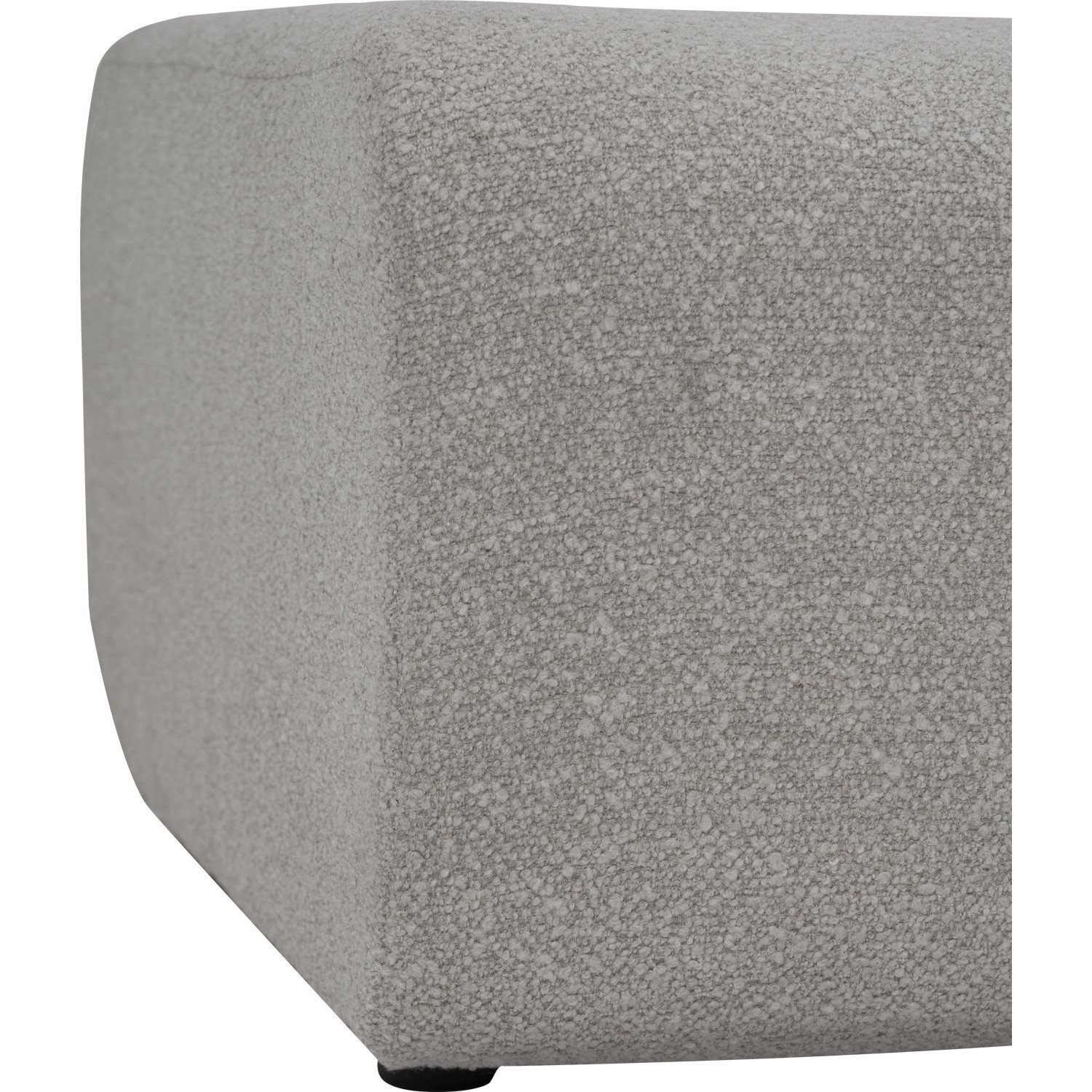 Mazel Ottoman - Fabric In Grey Colour
