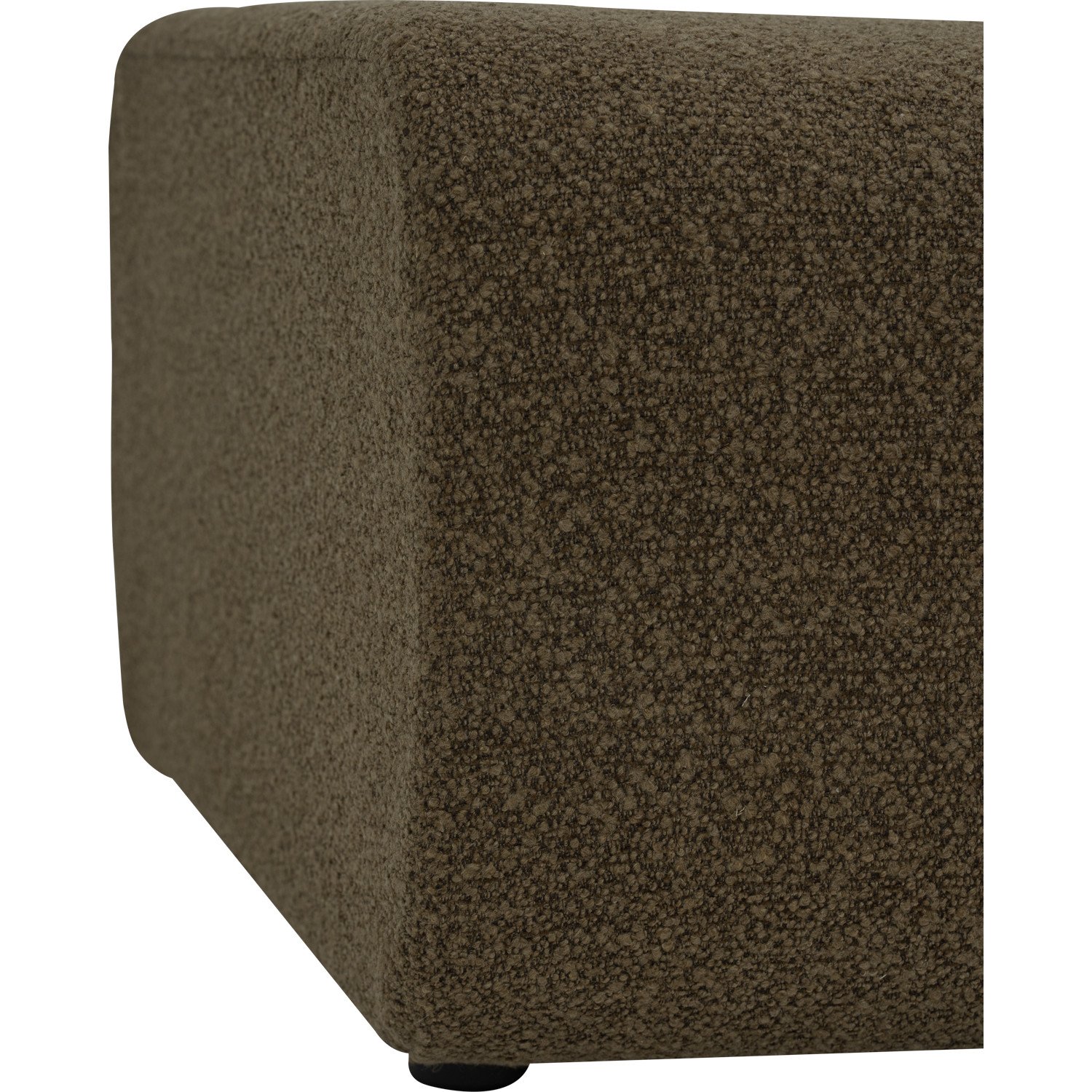 Mazel Ottoman - Fabric In Olive Green Colour