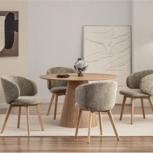 Monora Round Dining Table 1.2m - Natural