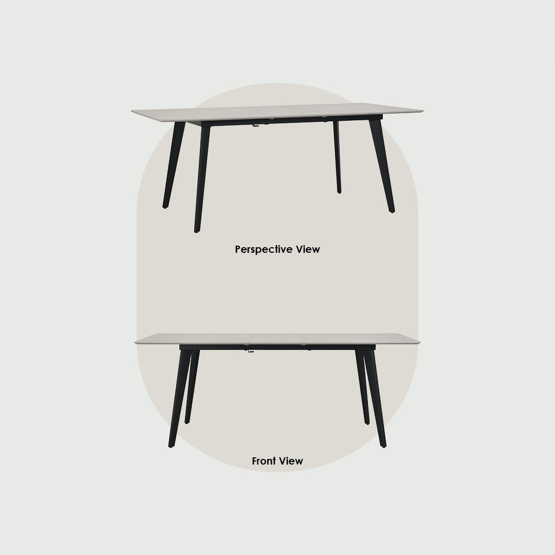 Netto Extension Dining Table 1.6/2m Netto Extension Dining Table 1.6/2m