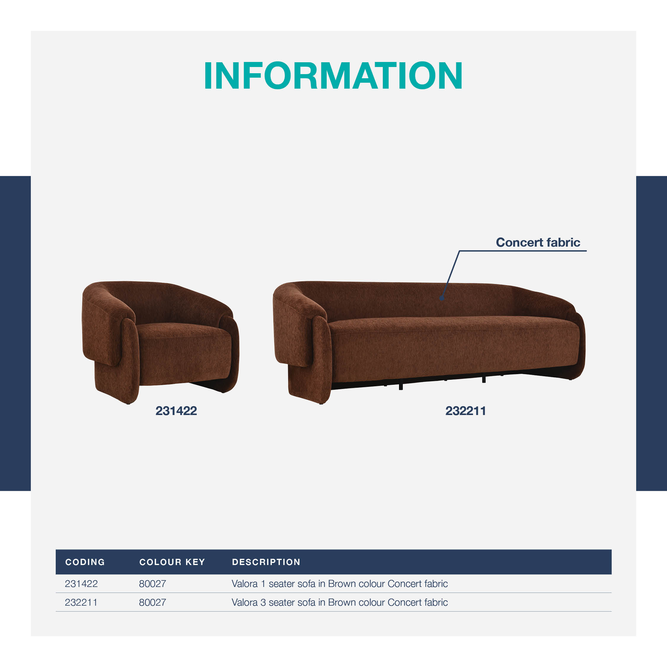 Valora Sofa 3-Seater Valora Sofa 3-Seater