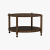 Willow Round Coffee Table - Cocoa