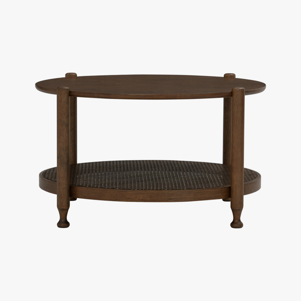 Willow Round Coffee Table - Cocoa
