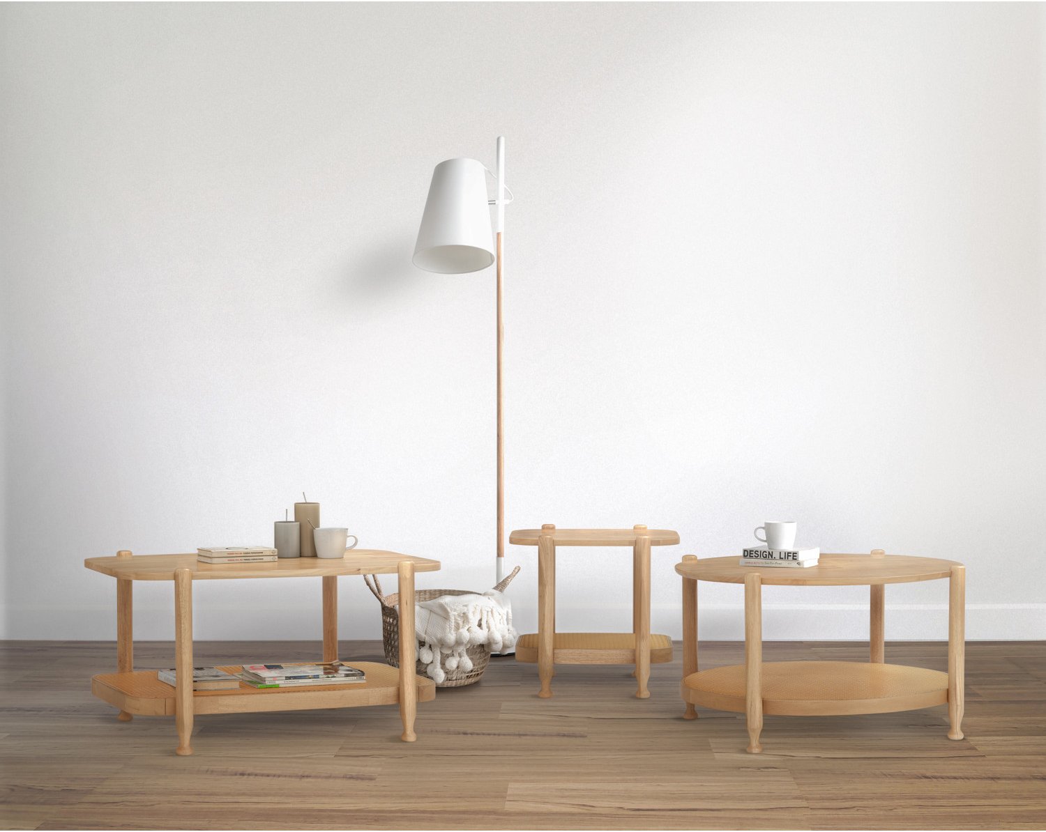 Willow Round Coffee Table - Natural